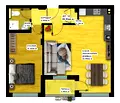 Снимка 2 — Двустаен апартамент в Пловдив, Христо Смирненски