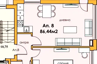 Двустаен апартамент в Пловдив, Каменица 1