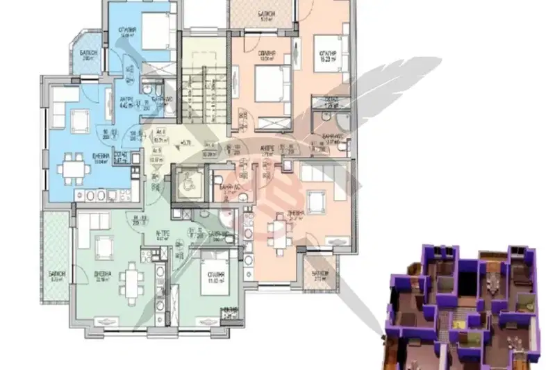 2-bedroom apartment in Sofiya, Krystova Vada