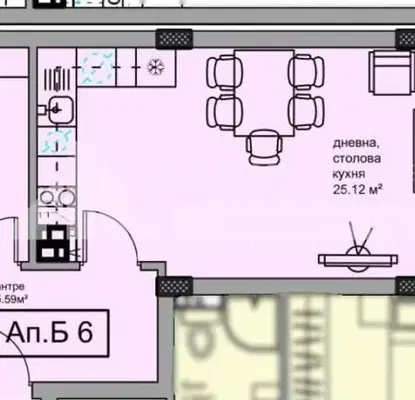 Снимка 3 — Двустаен апартамент в Пловдив, Кючук Париж