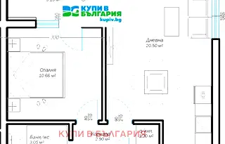 Двустаен апартамент във Варна, м-т Пчелина