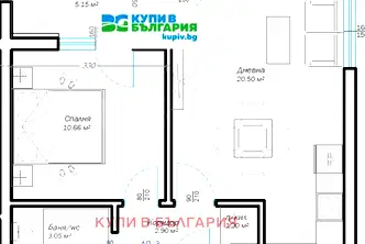 Двустаен апартамент във Варна, м-т Пчелина