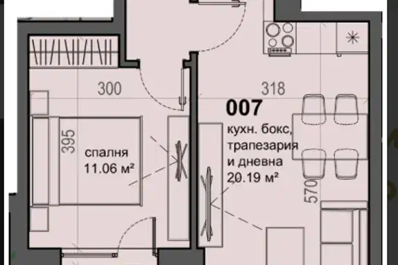 2-bedroom apartment in Sofiya, Malinova Dolina