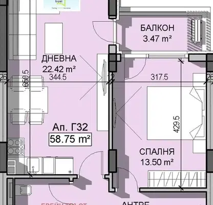Снимка 4 — Двустаен апартамент в София, Манастирски ливади