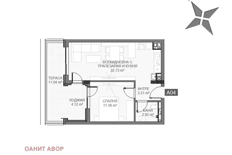 2-bedroom apartment in Sofiya, Manastirski Livadi