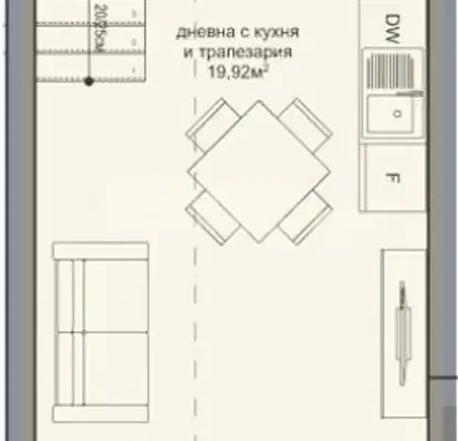 Снимка 2 — Двустаен апартамент във Варна, Младост 1