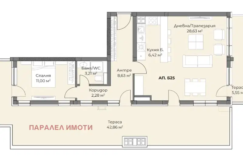 2-bedroom apartment in Plovdiv, Otdih I Kultura