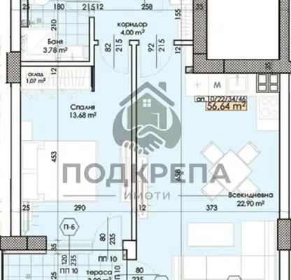 Снимка 3 — Двустаен апартамент в Пловдив, Тракия