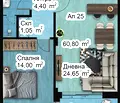 Снимка 2 — Двустаен апартамент в Пловдив, Западен