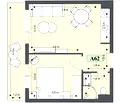Снимка 2 — Двустаен апартамент в Благоевград, Банско