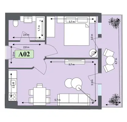 Photo 2 — 2-bedroom apartment in Blagoevgrad, Bansko