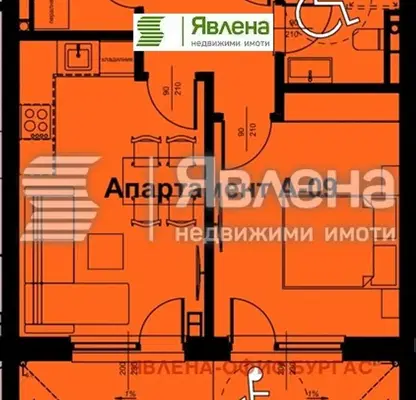 Снимка 4 — Двустаен апартамент в Бургас, Поморие