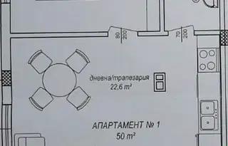 Двустаен апартамент в Пазарджик, Велин