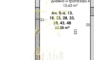 Едностаен апартамент в Пловдив, Южен