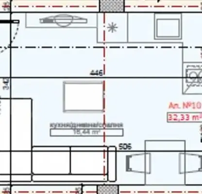 Снимка 4 — Едностаен апартамент в Бургас, Приморско