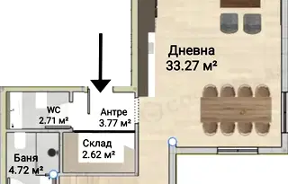 Многостаен апартамент в София, Център