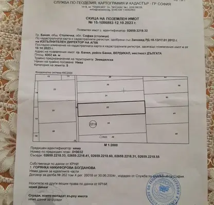 Снимка 2 — Земеделски имот в София, Банкя
