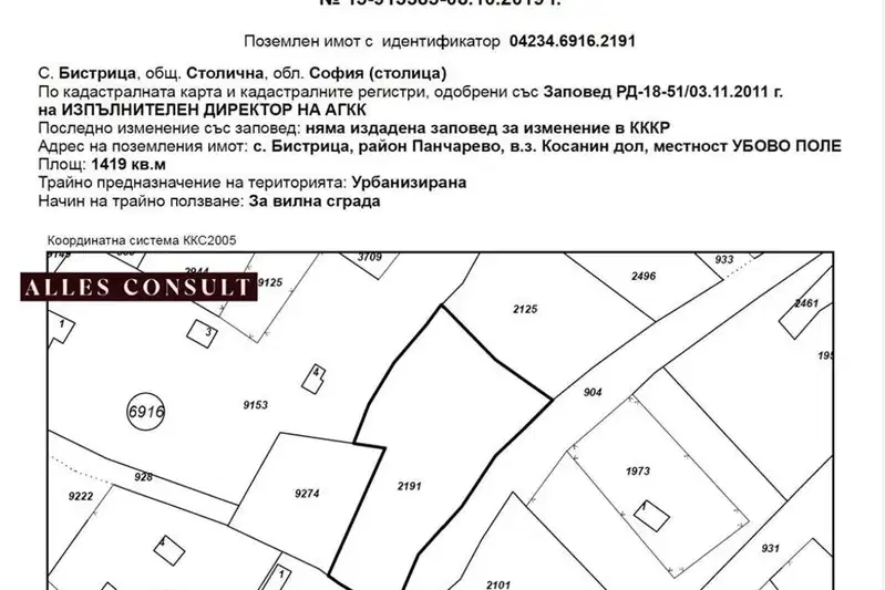 Парцел в с. Бистрица