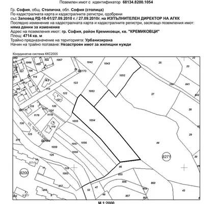 Photo 2 — Plot in Sofiya, Kremikovci