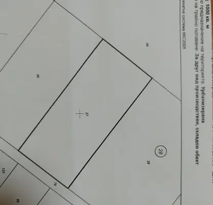 Снимка 2 — Парцел в Благоев, Широк център