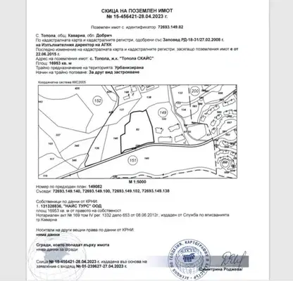 Снимка 3 — Парцел в Добрич, с. Топола