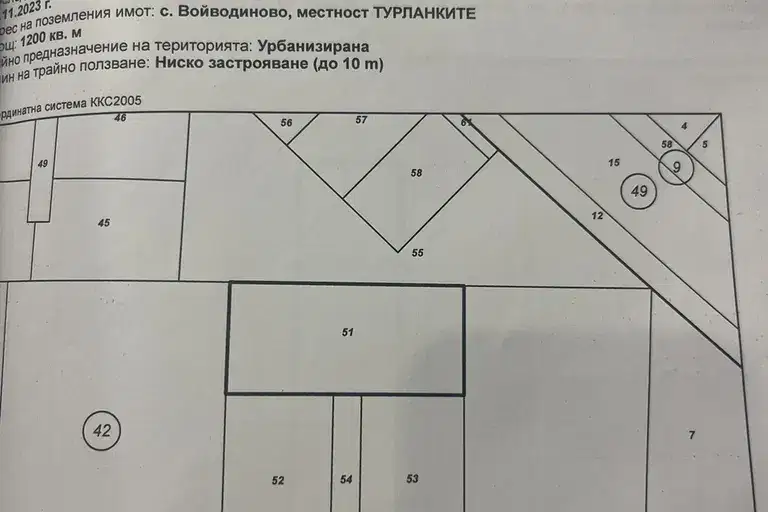 Парцел в Пловдив, с. Войводиново