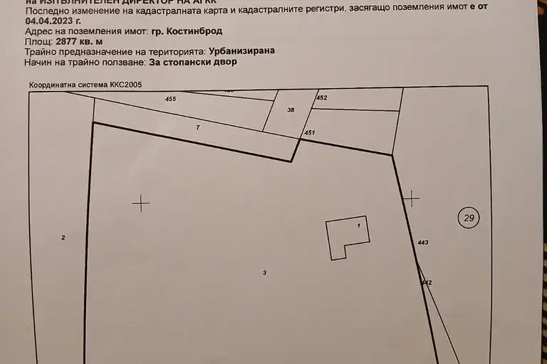 Plot in област София, Kostinbrod