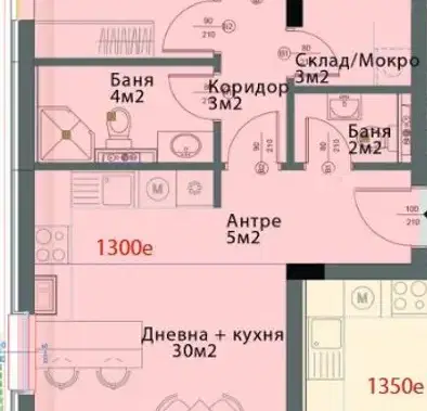 Снимка 4 — Тристаен апартамент в Модерно предие