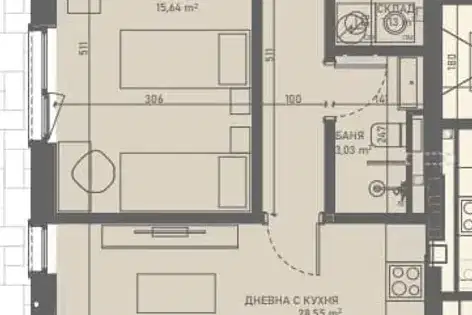 3-bedroom apartment in Lozen