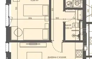Тристаен апартамент в с. Лозен