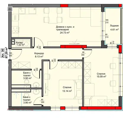 Photo 4 — 3-bedroom apartment in Varna, Asparuhovo