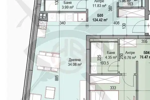 3-bedroom apartment in Sofiya, Hadji Dimityr