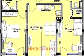 Тристаен апартамент в Бургас, Хоризонт