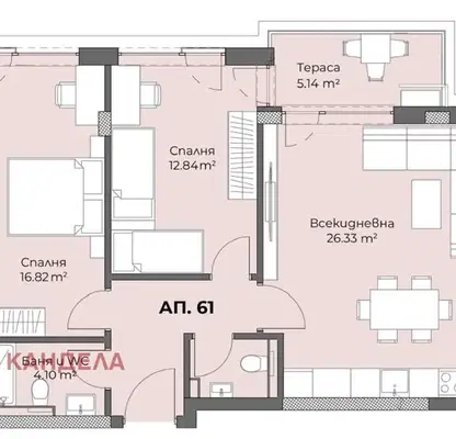 Снимка 5 — Тристаен апартамент в Пловдив, Христо Смирненски