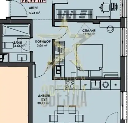 Снимка 3 — Тристаен апартамент в Пловдив, Христо Смирненски