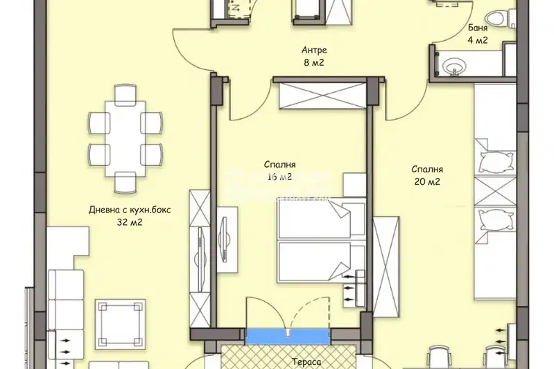3-bedroom apartment in Plovdiv, Kyrshiyaka