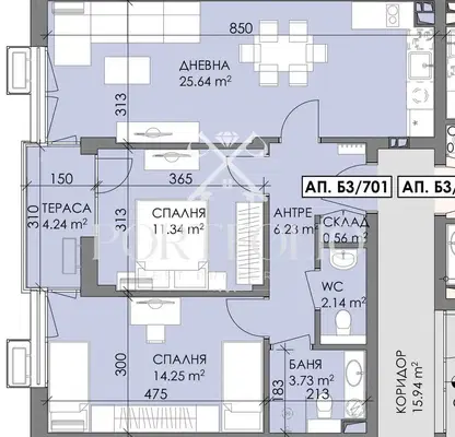 Снимка 4 — Тристаен апартамент в Бургас, Меден рудник - зона А