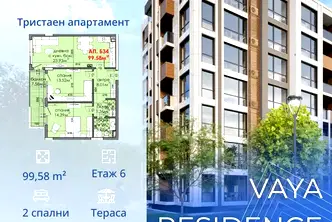 Тристаен апартамент в Бургас, Меден рудник - зона Д