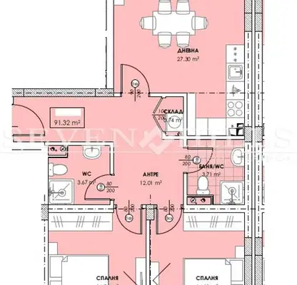 Снимка 5 — Тристаен апартамент в Пловдив, Остромила