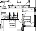 Снимка 3 — Тристаен апартамент в Пловдив, Остромила