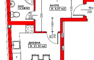 Тристаен апартамент в Благоев, Широк център