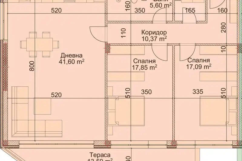Тристаен апартамент в Благоев, Струмско