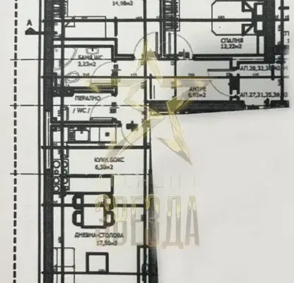 Снимка 3 — Тристаен апартамент с две тераси в Тракия, Пловдив