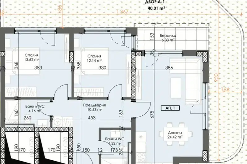 3-bedroom apartment in Plovdiv, Trakiya