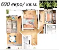 Снимка 4 — Тристаен апартамент с две тераси в Тракия, Пловдив