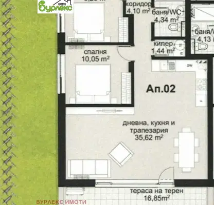 Снимка 4 — Тристаен апартамент във Варна, Виница