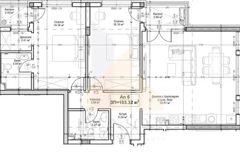 3-bedroom apartment in Sofiya, Vrajdebna