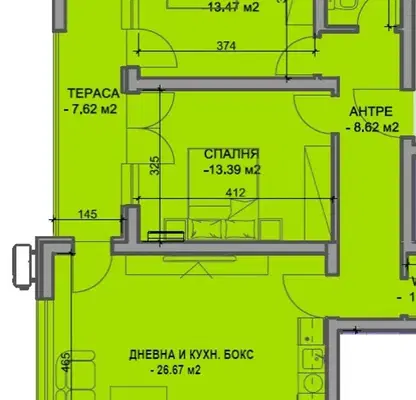Снимка 5 — Тристаен апартамент в Въстанически с асансьор и ново строителство
