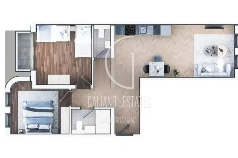 3-bedroom apartment in Sofia, Zona B-19