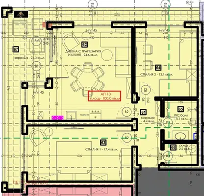 Снимка 3 — Тристаен апартамент в Пазарджик, Велин